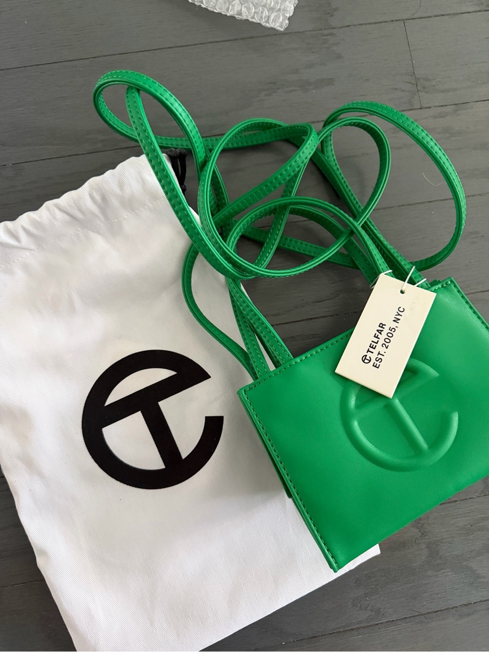 Telfar Mini Shopping Bag in Emerald Green